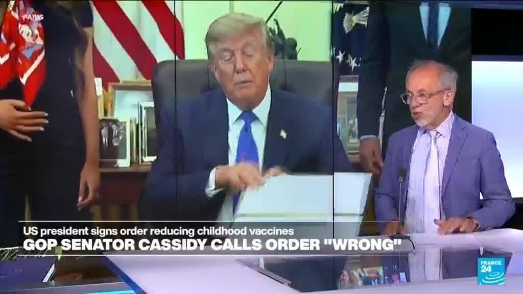 Video thumbnail for Donal Trump order reduces US vaccine schedule