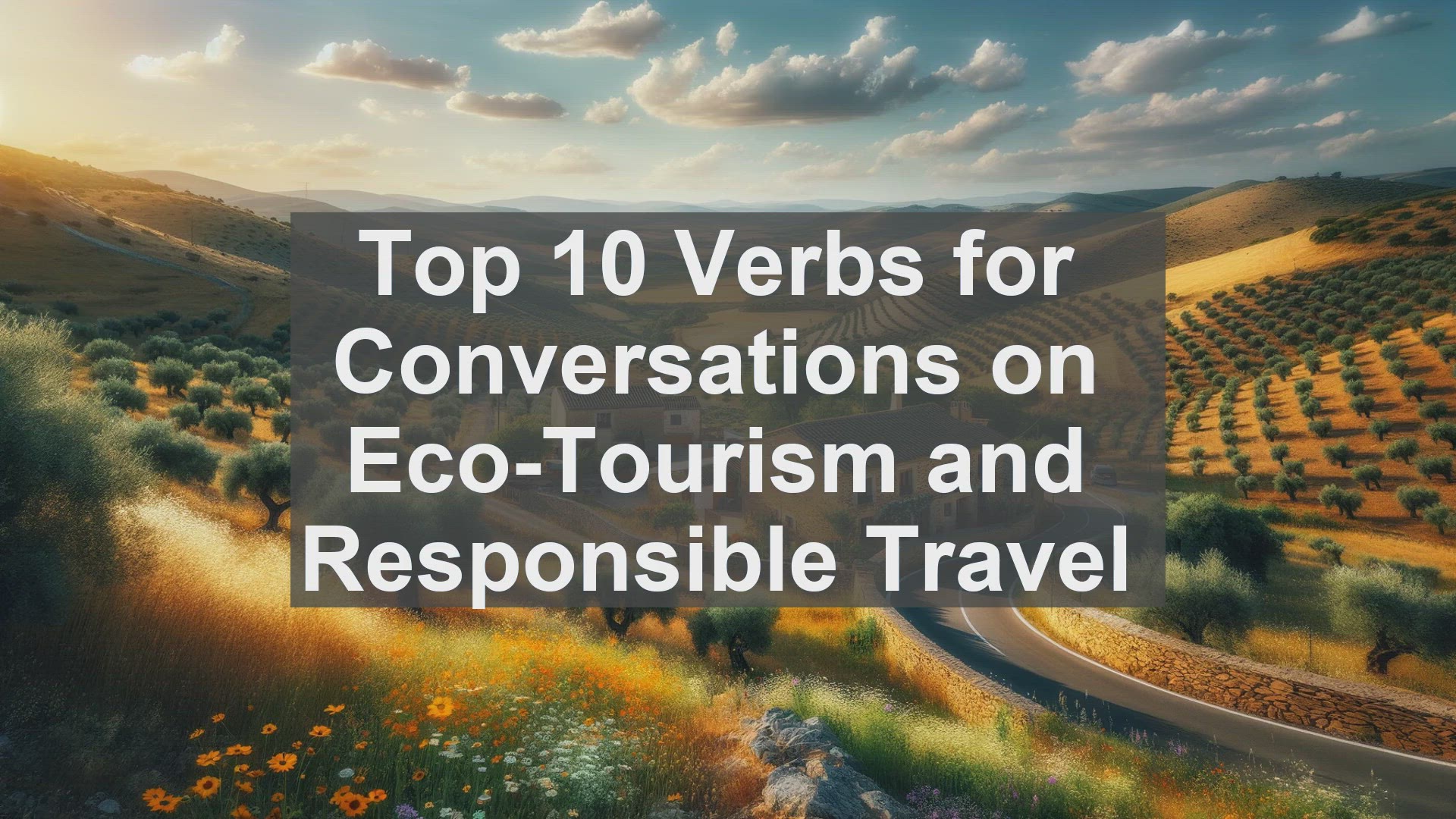 'Video thumbnail for Top 10 Verbs for Conversations on EcoTourism and Responsible Travel'