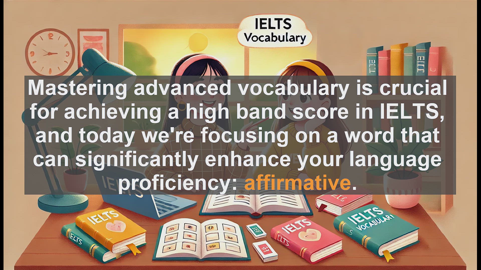 'Video thumbnail for 5000 Must Know IELTS 8.0 Vocabulary - IELTS Vocabulary: Understanding and Using 'Affirmative''