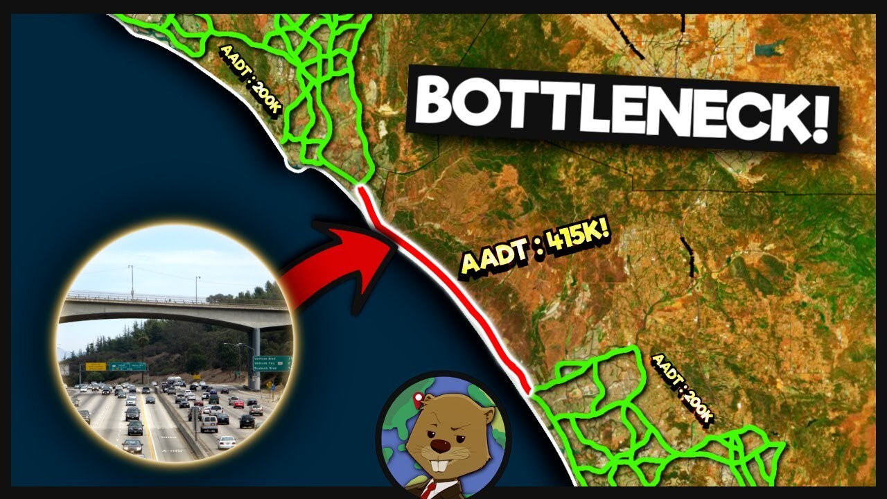 Video thumbnail for Why America's WORST Highway Bottlenecks Exist