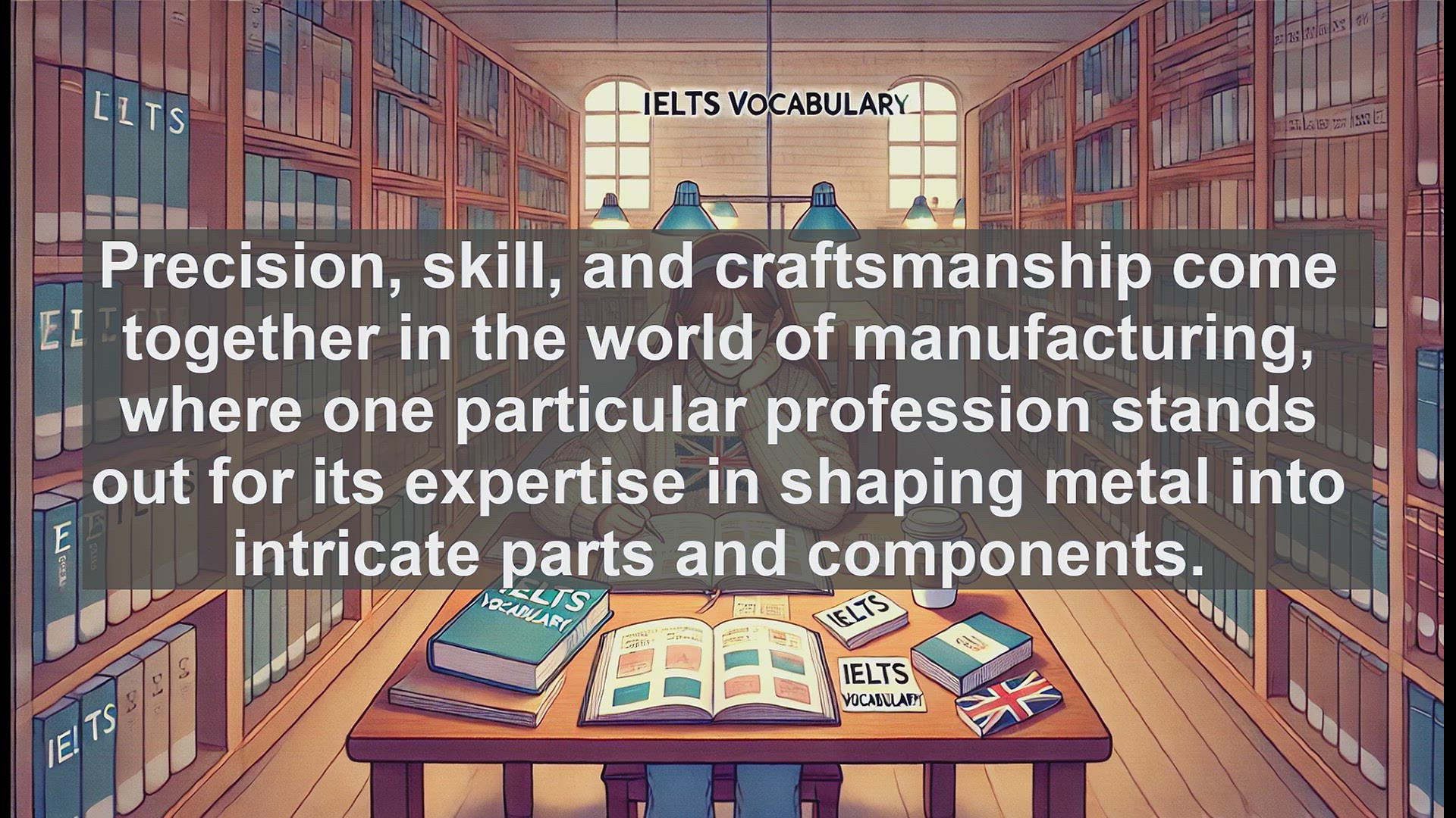 'Video thumbnail for 5000 Must Know IELTS 8.0 Vocabulary - What is a Machinist? Key IELTS Vocabulary Explained'