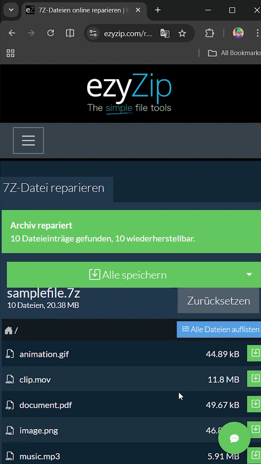 Video thumbnail for 📦 So Reparieren Sie beschädigte 7Z-Dateien kostenlos Online
