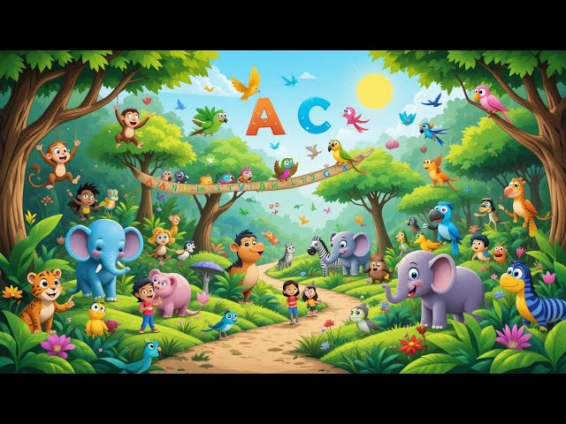 Video thumbnail for ABC-Phonic Song |Nursery Rhymes | Jungle Theme