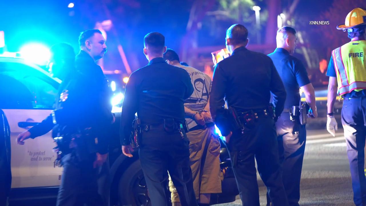 Video thumbnail for US, Los Angeles: Del Rey Police Pursuit of Stolen Car Ends in Crash.