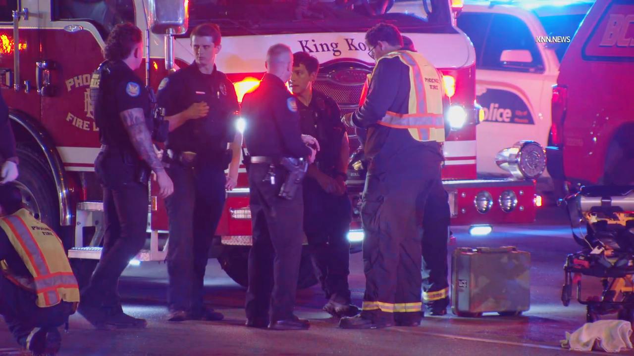 Video thumbnail for US, Phoenix: Phoenix Officer Hospitalized Following Police Involved Collision.