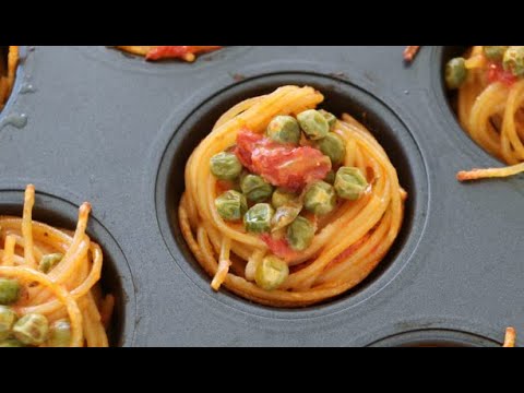 'Video thumbnail for How to Make Spaghetti Nuggets Muffins: A Fun and Tasty Recipe'