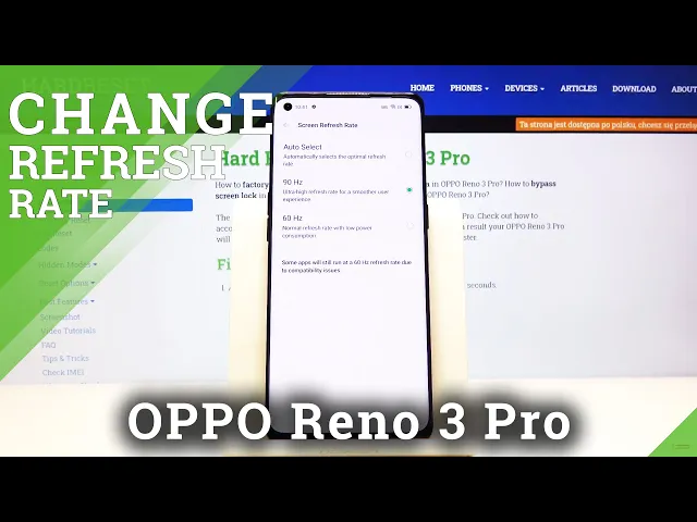 Video thumbnail for How to Change Display Refresh Rate in OPPO Reno 3 Pro – Refresh Rate