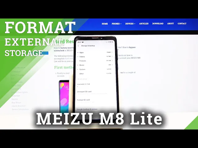Video thumbnail for How to Format SD Card in MEIZU M8 Lite – Erase External Storage