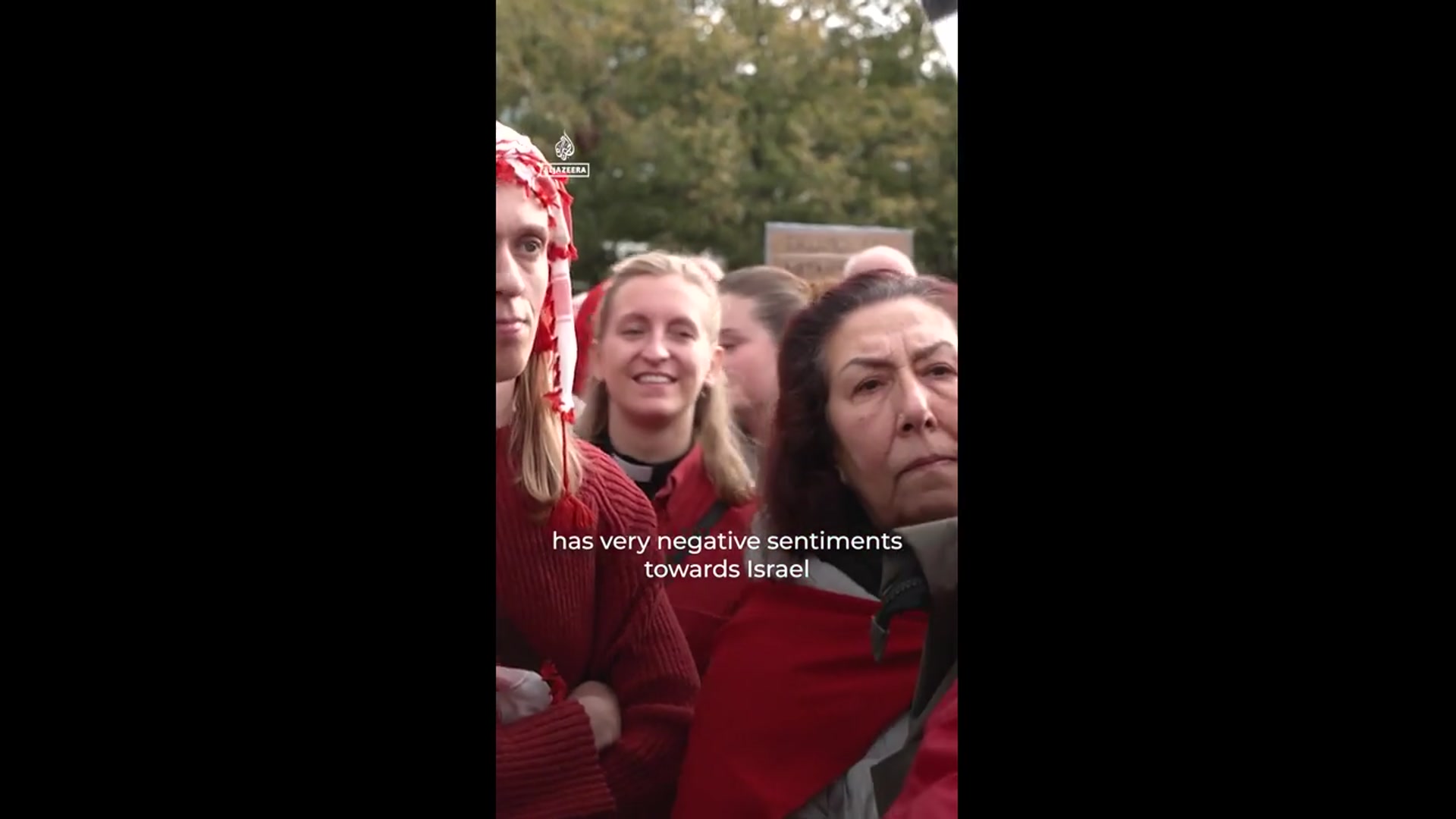 'Video thumbnail for Hundreds of thousands join Amsterdam’s ‘red line’ protest for Gaza'