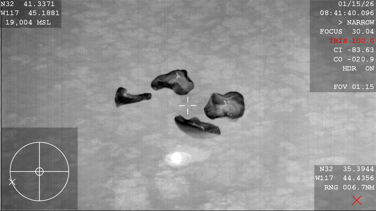 Video thumbnail for Watch moment NASA Crew 11 splashdown off the coast of California after a medical emergency forced early return