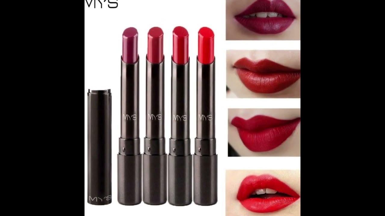 Video thumbnail for Products MYS Brand Beauty Matte Lipstick Long Lasting Tint Lips Cosmetics Lipgloss Maquiagem Mak...