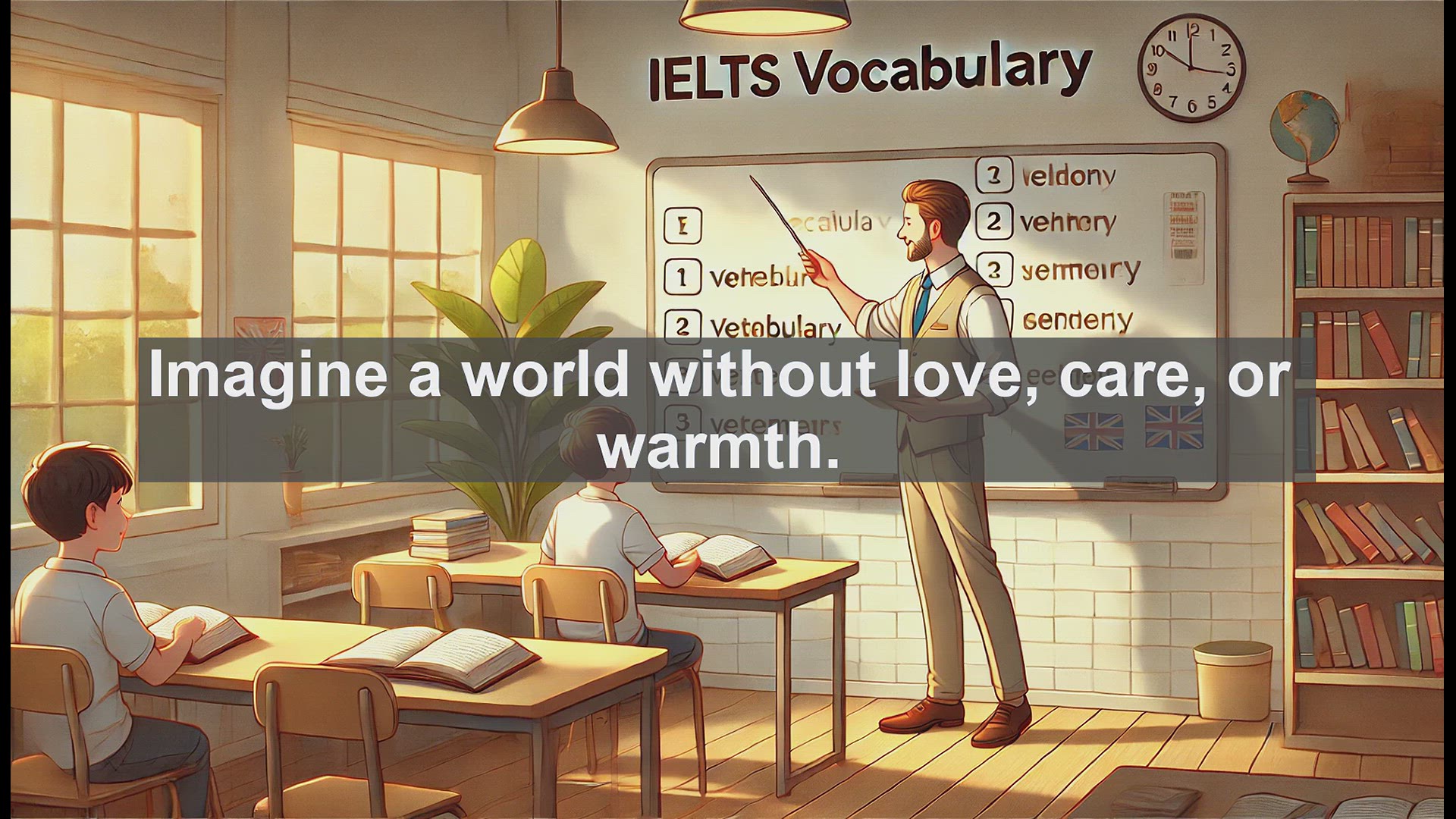 'Video thumbnail for 5000 Must Know IELTS 8.0 Vocabulary - Understanding 'Affection' for IELTS: Meaning, Usage, and Examples'