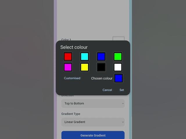 Video thumbnail for Best CSS gradients Color Generator #frontendcourse #webdev #webdevelopment #youtubeshorts #webdesign