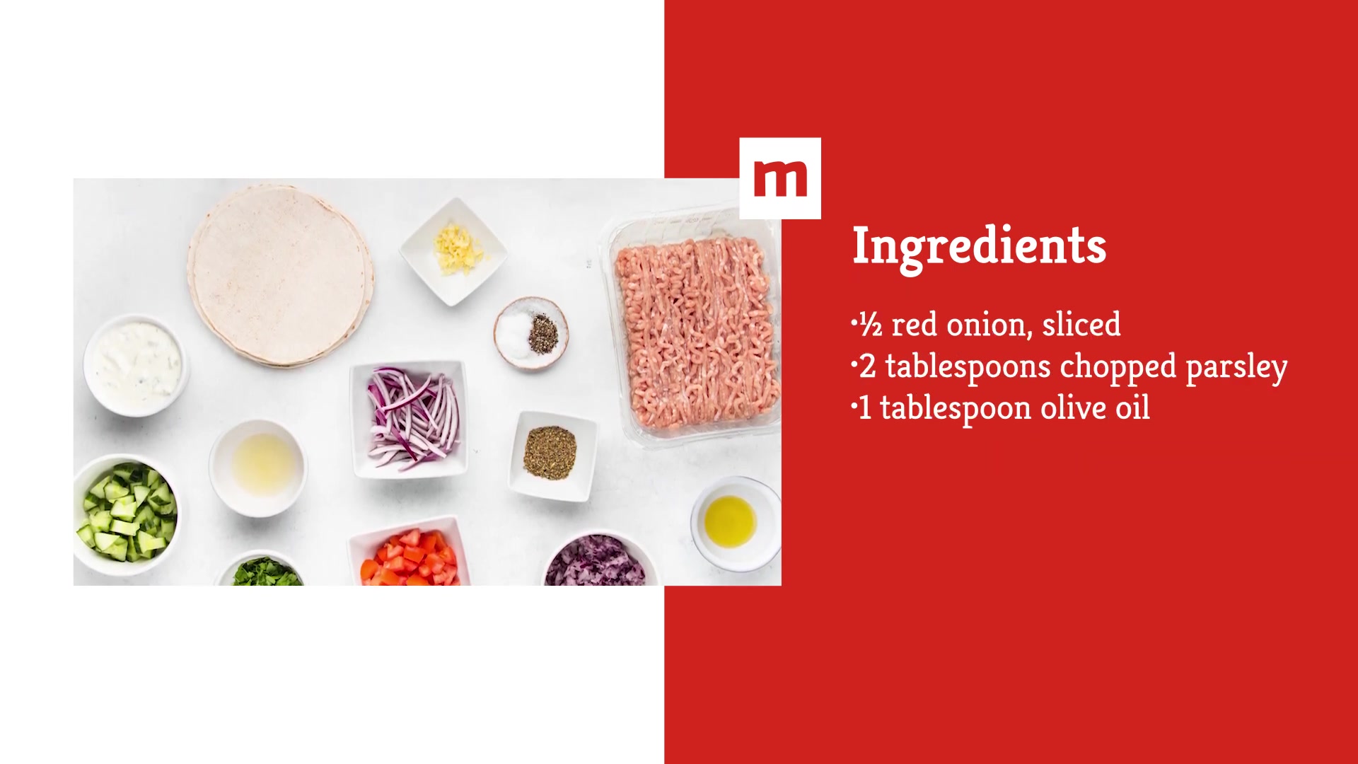 Video thumbnail for Smashed Chicken Gyro Tacos Recipe