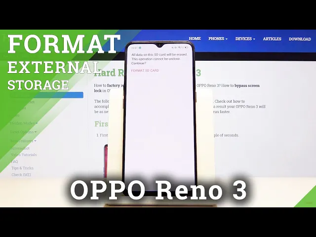 Video thumbnail for How to Format SD Card in OPPO Reno 3 - Format Memory Card