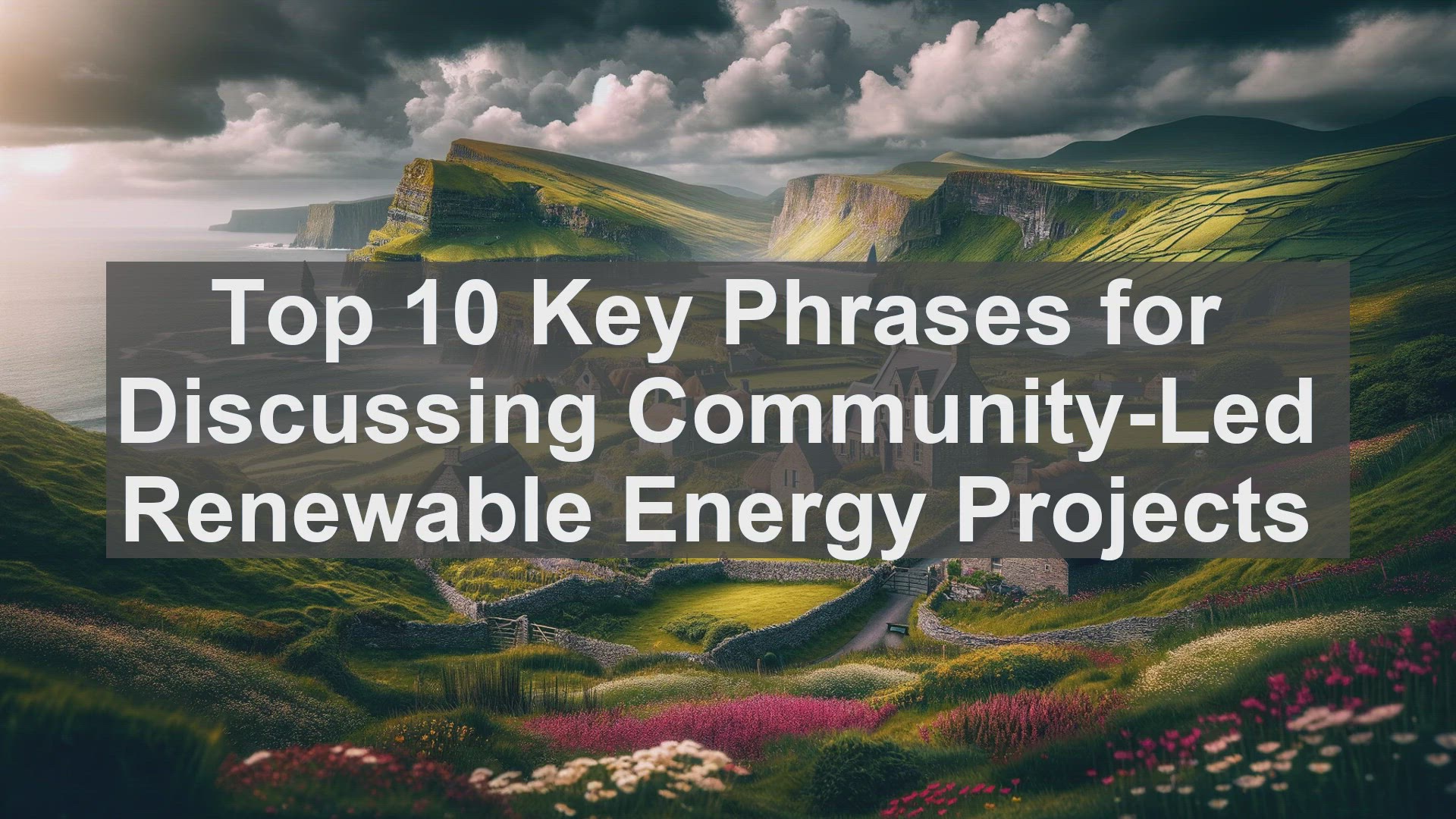'Video thumbnail for Top 10 Key Phrases for Discussing CommunityLed Renewable Energy Projects'