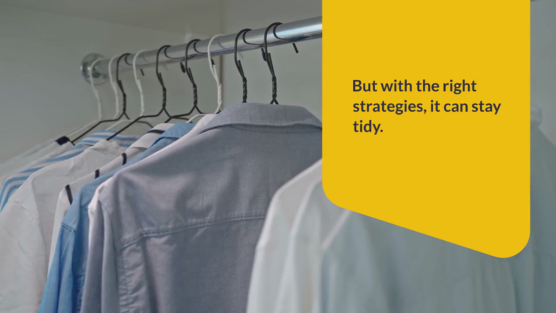 'Video thumbnail for Tips for Organizing Your Closet'