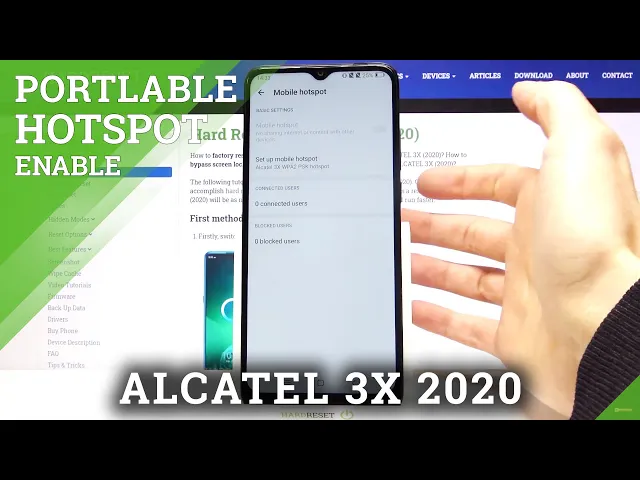 Video thumbnail for How to Enable Portable Hotspot in ALCATEL 3X (2020) – WiFi Sharing