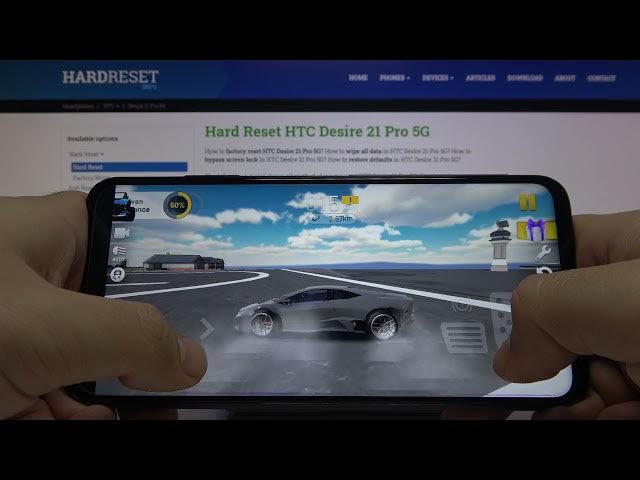Video thumbnail for Extreme Car Driving Simulator Game Test on HTC Desire 21 Pro 5G – Performance Checkup