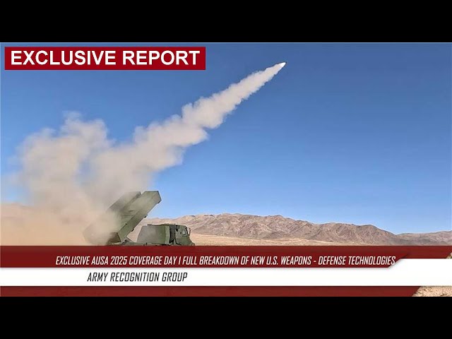 Video thumbnail for Exclusive AUSA 2025 Coverage Day 1: Full Breakdown of New U.S. Weapons   Defense Technologies
