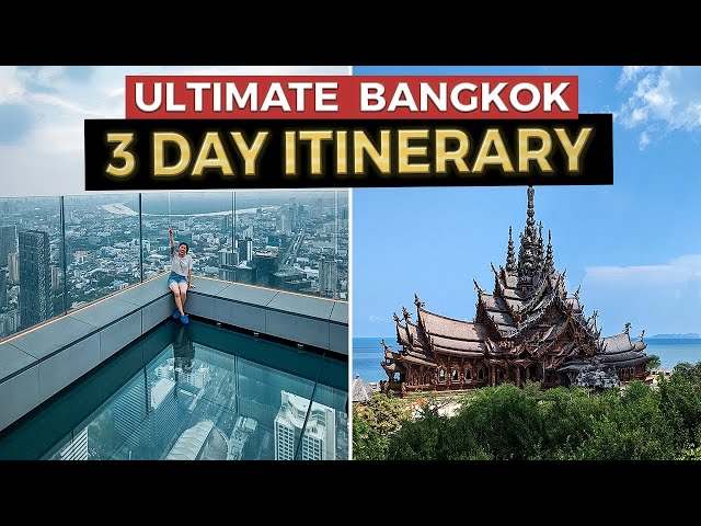 Video thumbnail for The Ultimate 3 Day BANGKOK Itinerary | Thailand Travel Guide (2024)