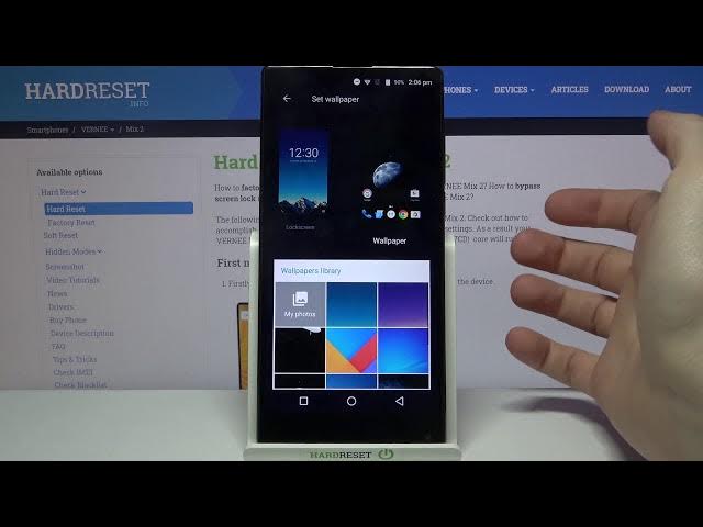 Video thumbnail for How to Change Wallpaper Picture in VERNEE MIX 2 – Home/Lock Screen