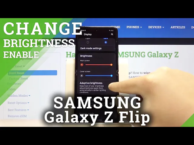 Video thumbnail for How to Activate Auto Brightness in SAMSUNG Galaxy Z Flip – Adjust Screen Brightness