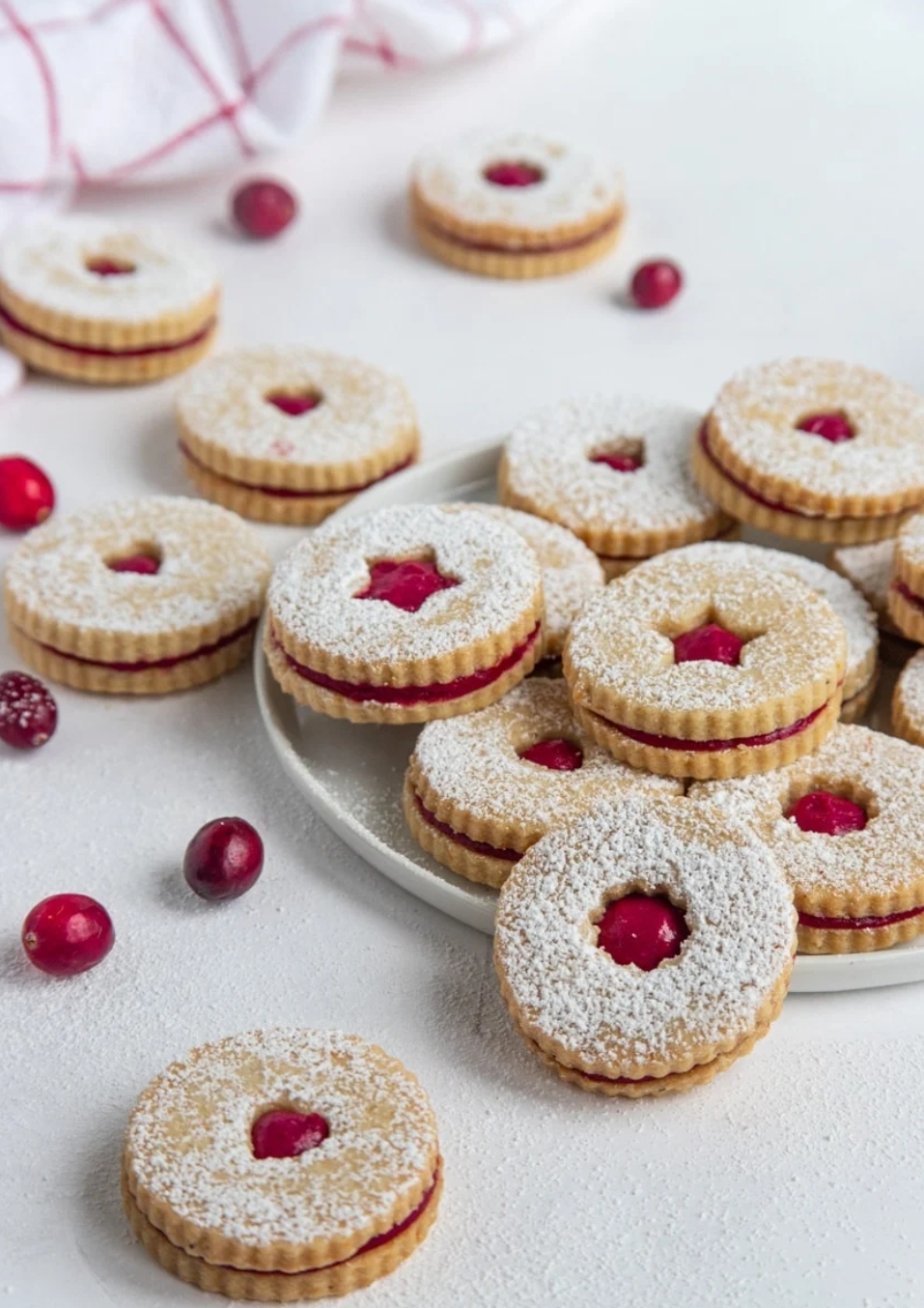 'Video thumbnail for Cranberry Linzer Cookies Recipe '