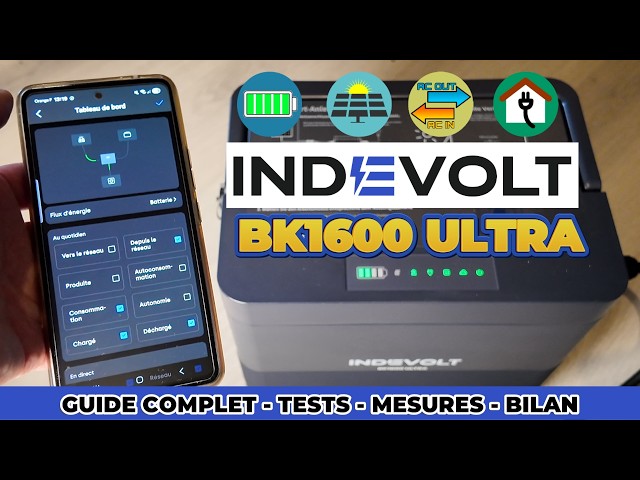 Video thumbnail for Indevolt BK1600 Ultra 🔋 Test complet & guide d'installation pour une Autoconsommation Optimisée ! ☀️