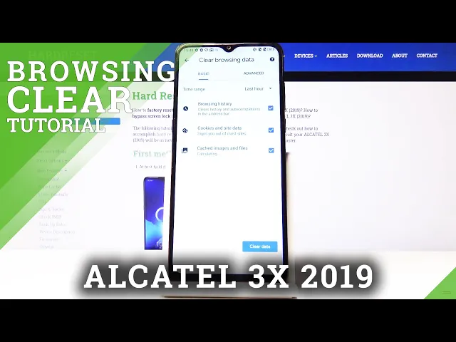 Video thumbnail for How to Clear Browsing Data in ALCATEL 3X (2019) – Erase Browser History & Cookies