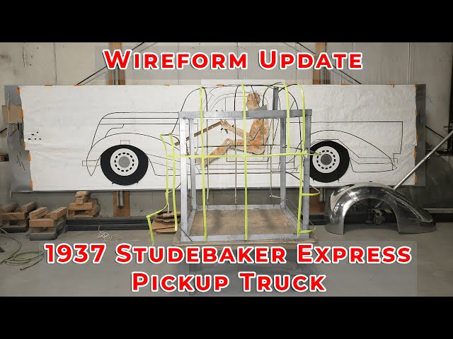 Video thumbnail for 1937 Studebaker Express Pickup Truck Wireform