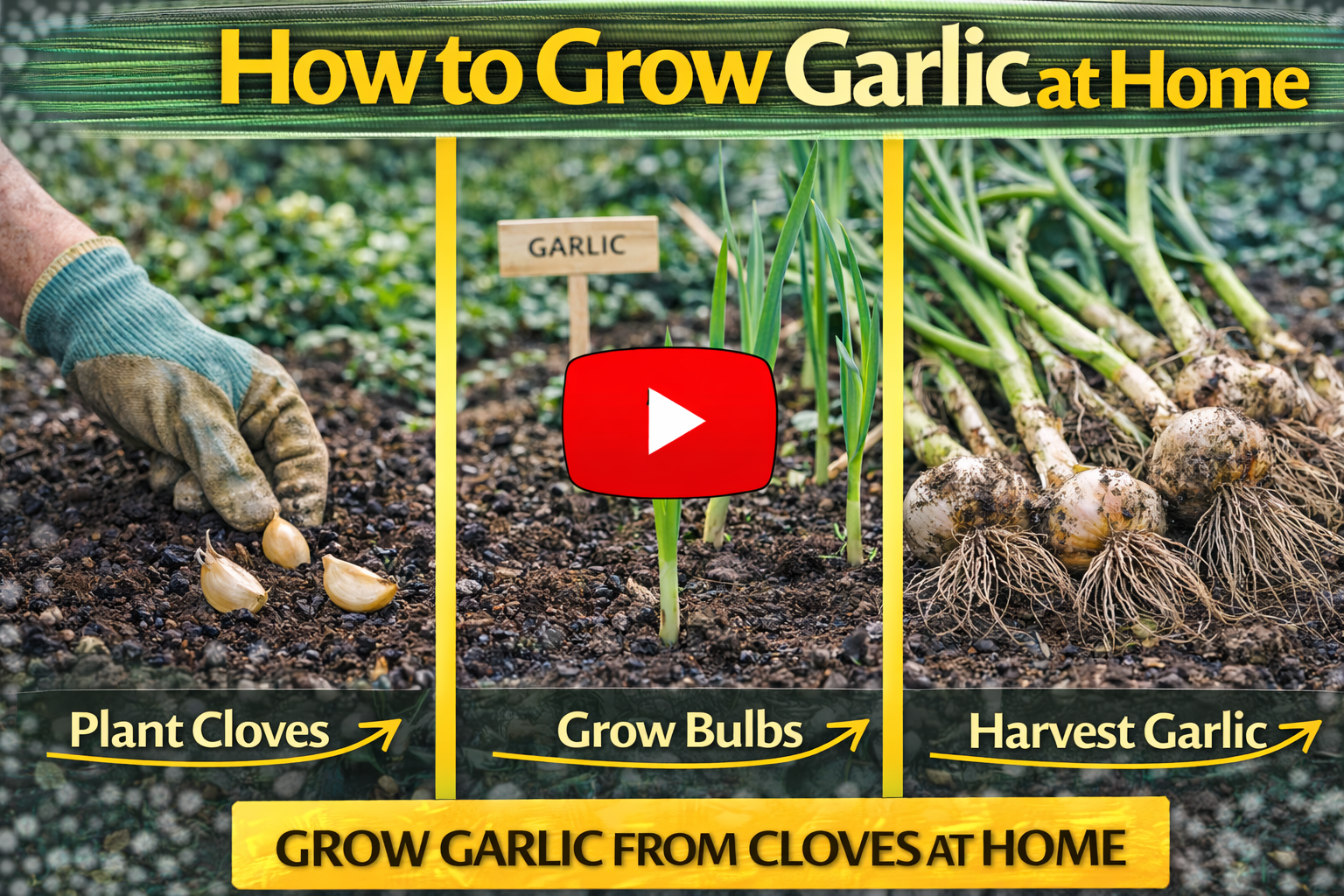 Video thumbnail for How to Grow Garlic at Home