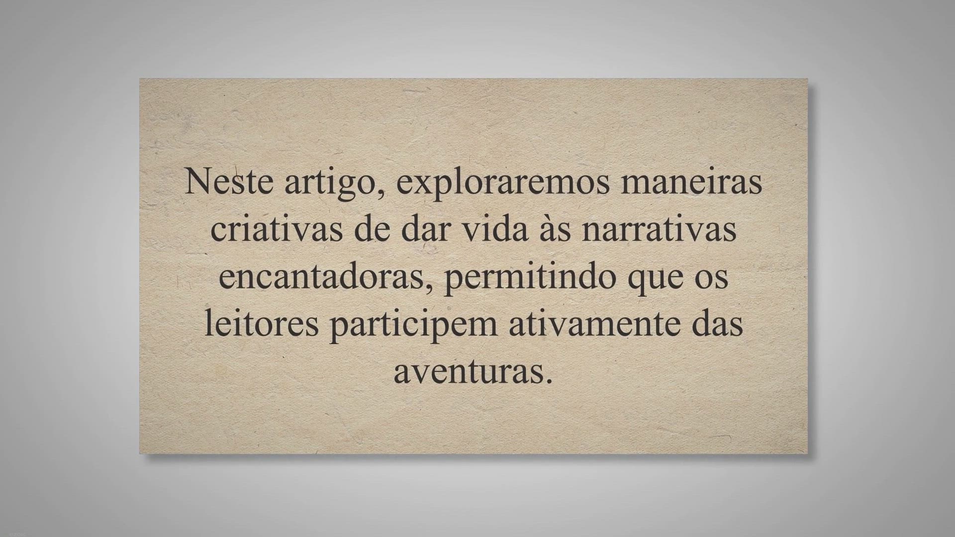 Video thumbnail for Ideias para criar histórias e contar contos de fadas interativos - Cantinho Pedagógico