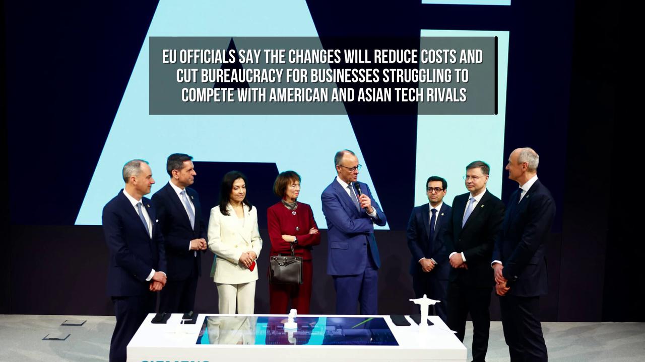 Video thumbnail for EU Agrees to Weaken and Delay Major AI Rules Amid Industry Pressure.