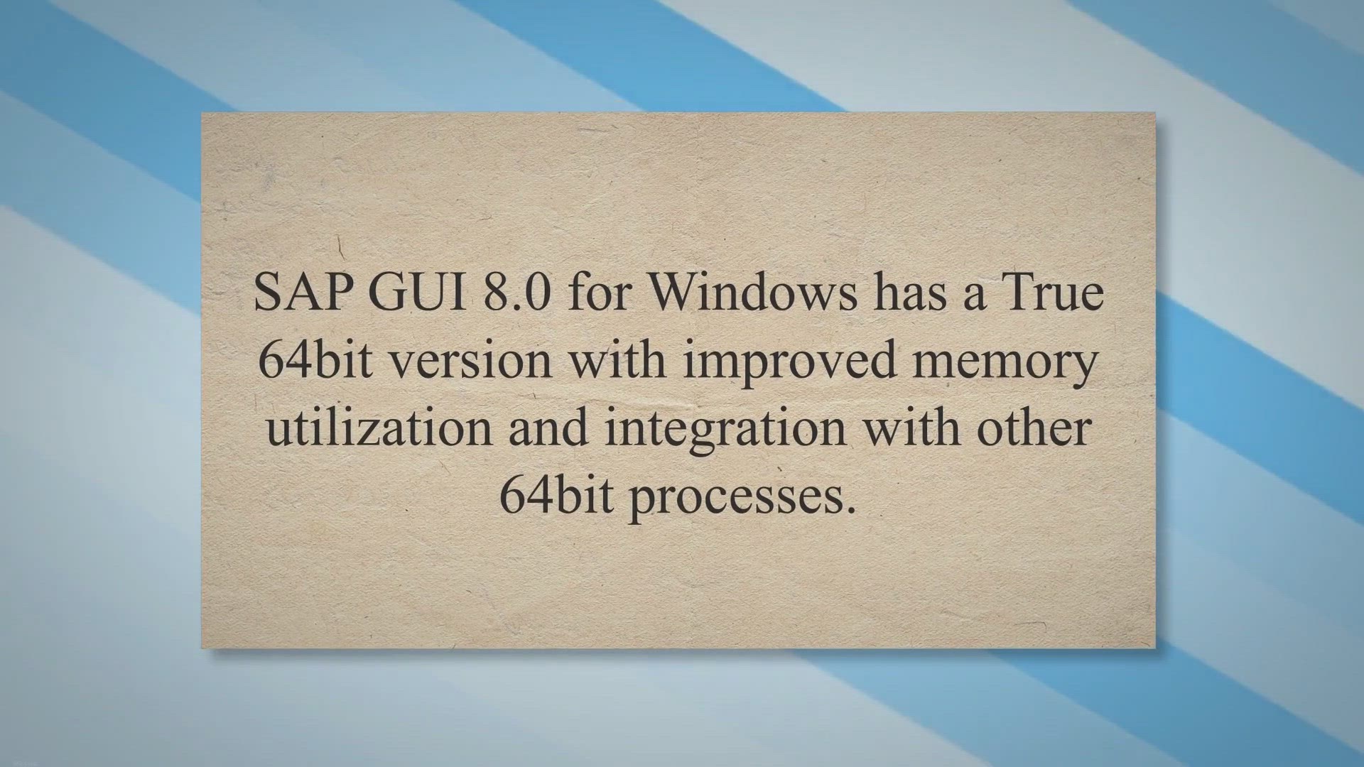 Video thumbnail for Top 5 SAP GUI 8.0 for Windows new features
