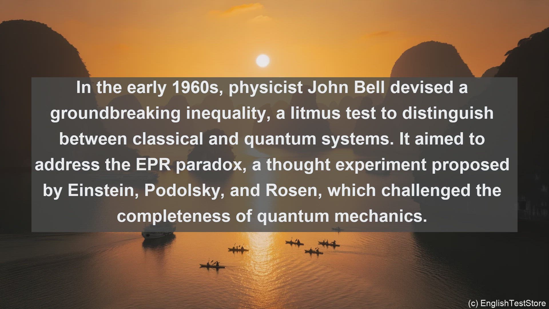 'Video thumbnail for Bell theorem in science  definition and examples'