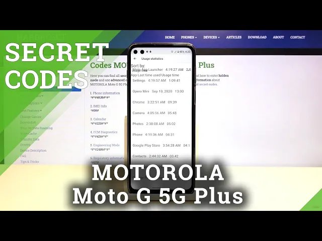 Video thumbnail for How to Use Secret Codes on Motorola Moto G 5G Plus- Enter Secret Codes