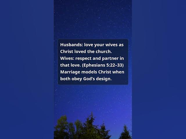 Video thumbnail for Ephesians 5:22–33 — Marriage that reflects Christ