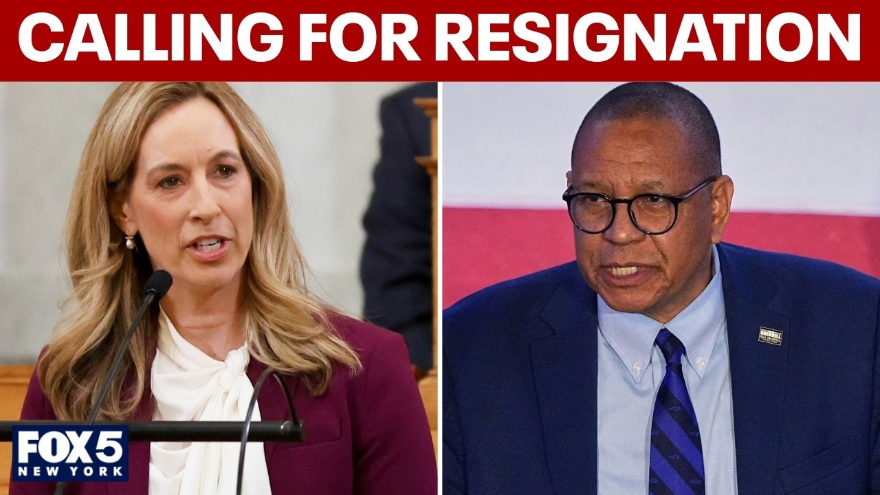 Video thumbnail for Gov. Sherrill calls for resignation of her Lt. Gov. amidst allegations