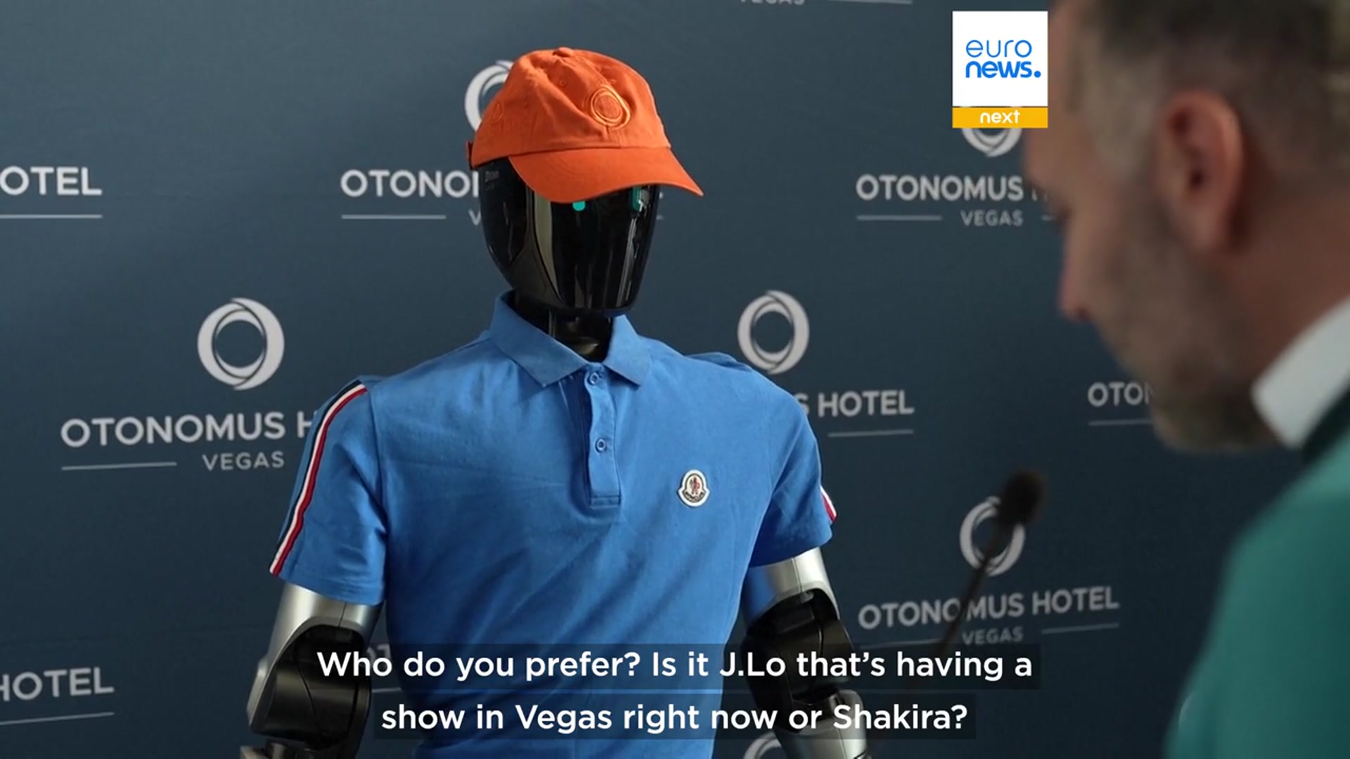 Video thumbnail for Meet Oto: The robot concierge welcoming guests at an AI-powered hotel in Las Vegas