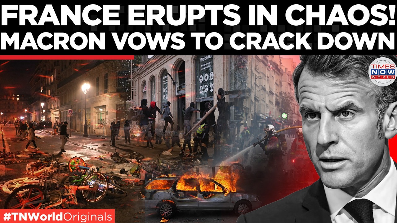Video thumbnail for FRANCE BURNING! Public Buildings Attacked as Riots Spread Nationwide | Times Now World
