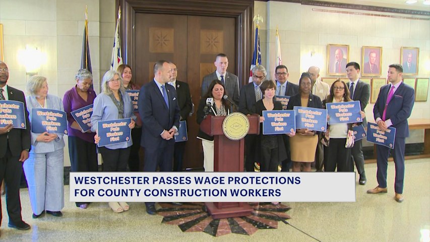 Video thumbnail for Construction workers gain new wage guarantees under Westchester vote
