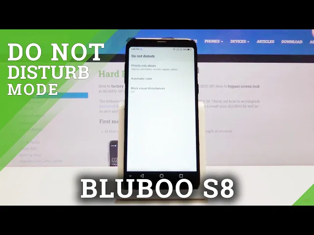 Video thumbnail for How to Allow Do Not Disturb Mode On Bluboo S8 – DND Mode
