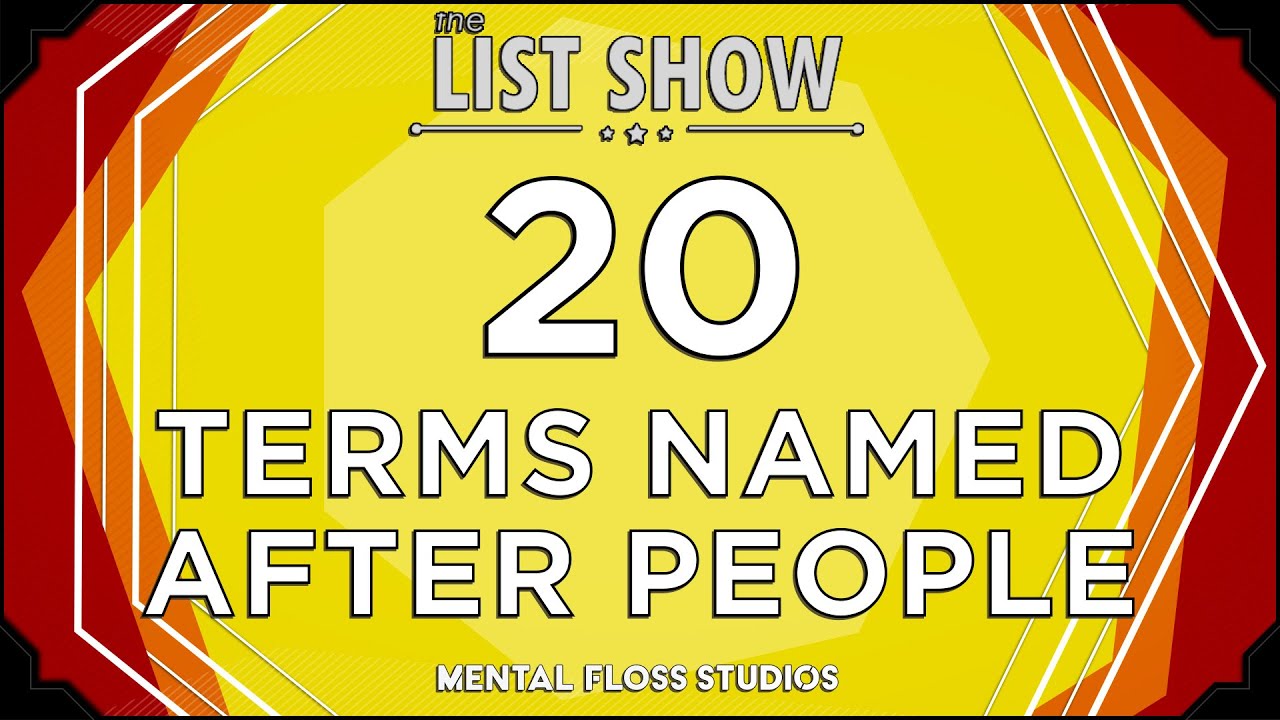 Video thumbnail for 20 Words & Terms Named After People | Mental Floss