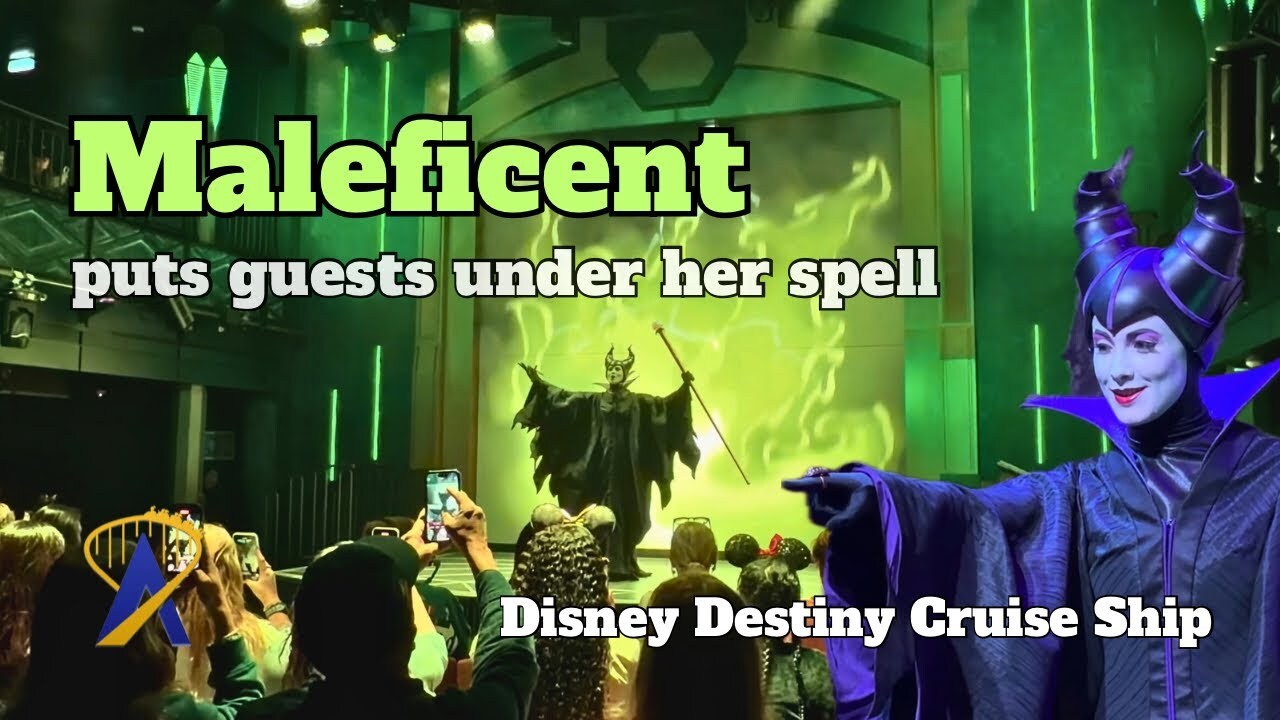 Video thumbnail for Maleificent Puts Guests “Under Her Spell” on Disney Destiny Cruise Ship