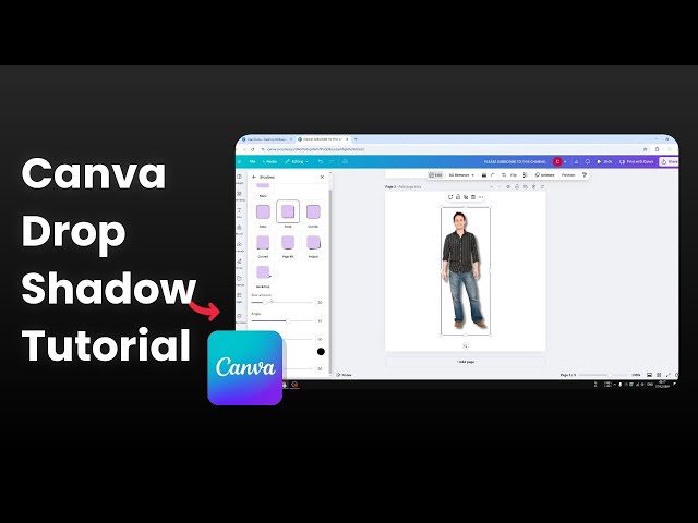 Video thumbnail for How to Add a Drop Shadow in Canva