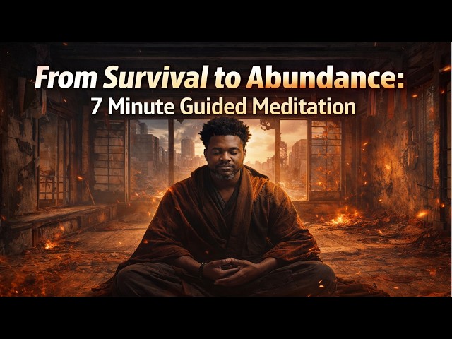 Video thumbnail for FROM SURVIVAL TO ABUNDANCE: 7 Minute Guided Meditation #lawofattraction  #guidedmeditation
