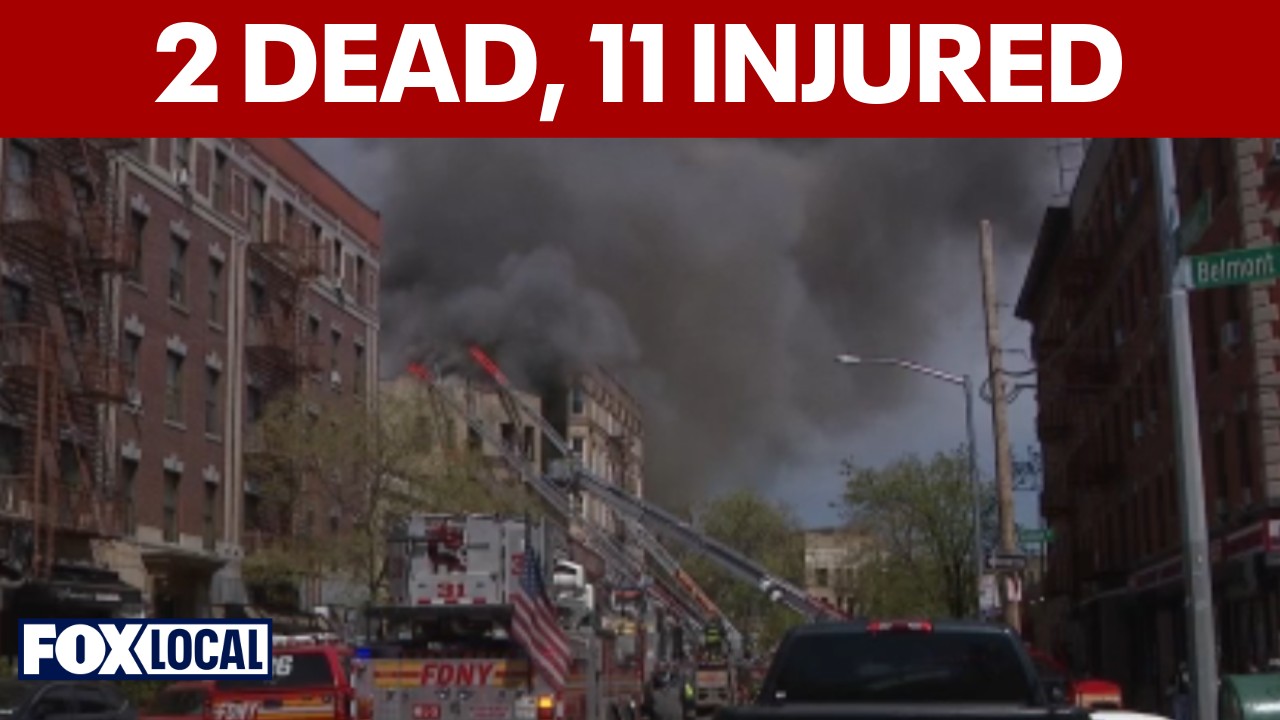 Video thumbnail for Bronx mixed-use building fire leaves 2 dead, 11 injured