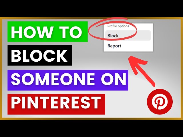 Video thumbnail for How To Block Someone On Pinterest? [in 2025]