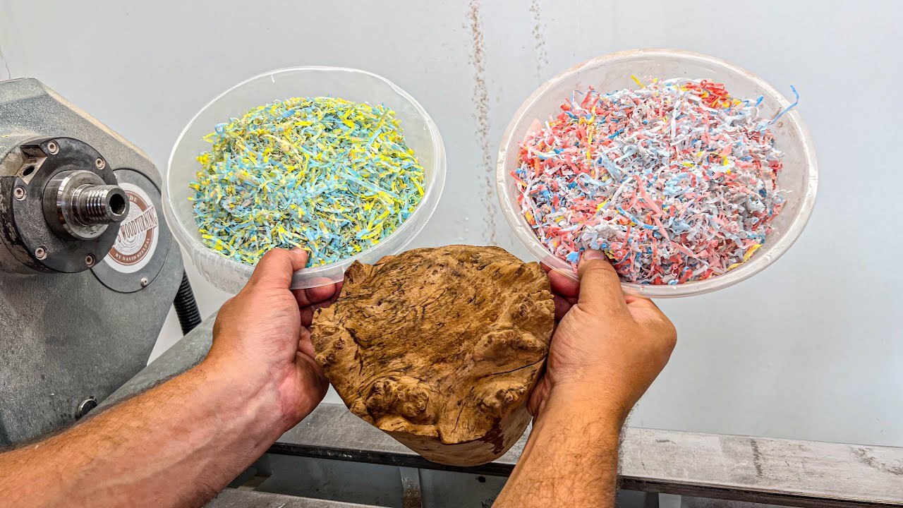 Video thumbnail for Woodturning – Can you recycle old resin shavings?